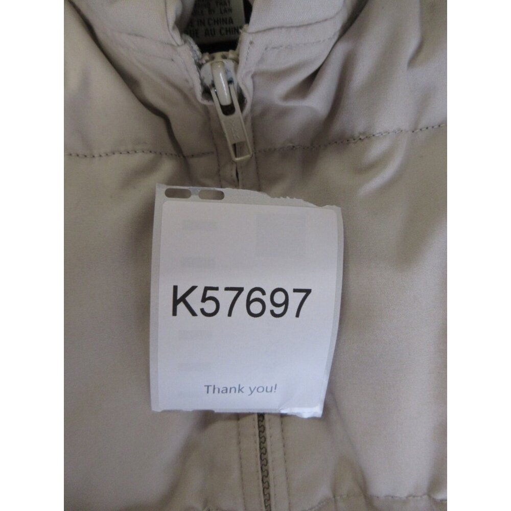 VINTAGE Eddie Bauer Vest XL Cream Goose Down Puffer Coat 90s Ski * - Picture 9 of 9